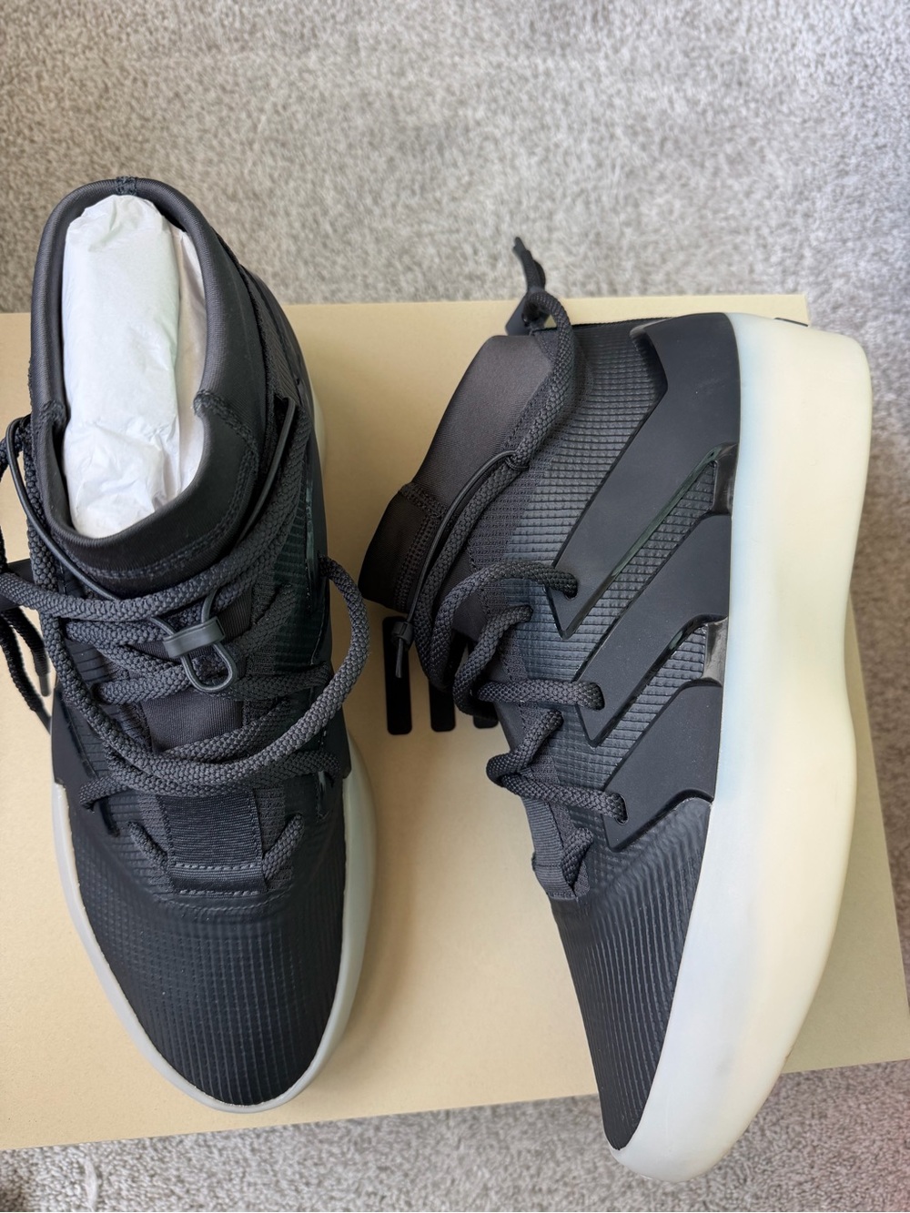 Fear of God Black High-Top Sneakers (fits like 10.5)